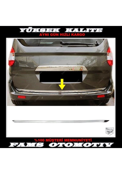 Ford Tourneo Courier Krom Alt Bagaj Çıtası 2014-2023 P. Çelik