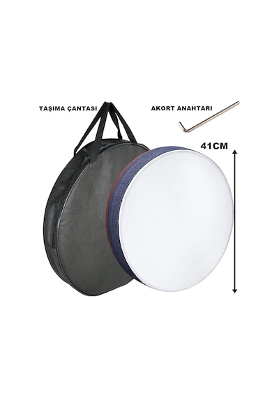 Piarro 41 Cm Ayarlı İnce Pvs Bendir