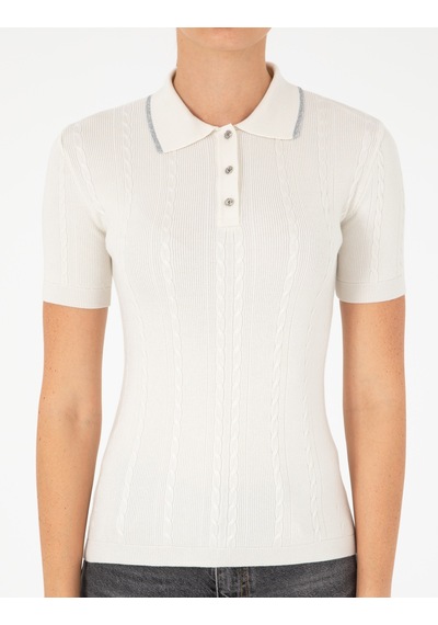 Pierre Cardin Kadın Ekru Kazak /triko 50285090-vr019 Ekru
