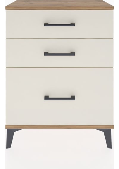 Arges Komodin 3 Çekmeceli 60x30x80 Çam-aytaşı Atlas Çam