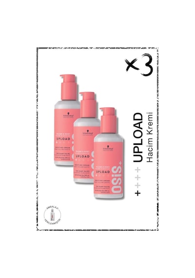 Schwarzkopf Upload Hacim Kremi 3 x 200 ML