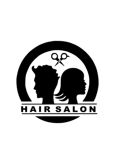 Hair Salon Sticker 10 X 10 Cm