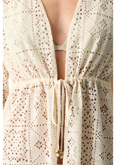 Penti Ekru Jasmine Kimono