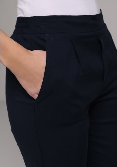 Colin's Colins Regular Fit Yüksel Bel Düz Paça Kadın Lacivert Pantolon Cl1068239 Q1.v1 Nav Lacivert