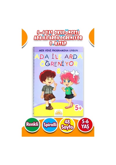 Ada İle Arda Öğreniyor Seti 8. Kitap - 48 Sayfa
