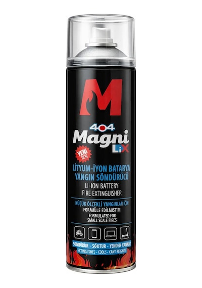 404 Magni Lityum-iyon Batarya Yangın Söndürücü Sprey 500 Ml - Elektrikli Yangın Söndürme Spreyi