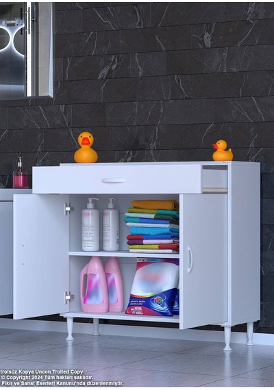 Eliusta Fre 95 Cm Çok Amaçlı Dolap 1 Raflı Tek Çekmeceli Banyo Mutfak Dolabı 95x88x32,5 Cm Organizer Dolap Beyaz Eliusta Fre 95 Cm Çok Amaçlı Dolap 1 Raflı Tek Çekmeceli Banyo Mutfak Dolabı 95x88x32,5 Cm Organizer Dolap Beyaz