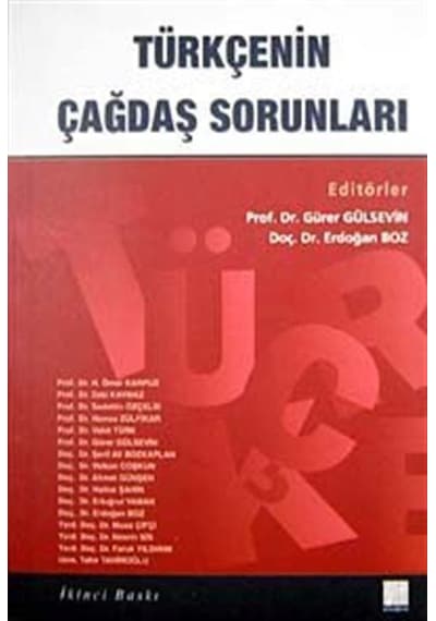 Türkçenin Çağdaş Sorunları - Vahit Türk -  Faruk Yıldırım - Gazi Kitabevi