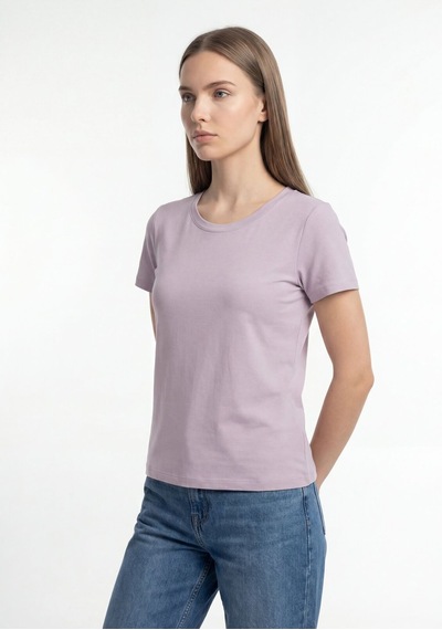 Regular Fit Kadın Tshirt K.kol Lavender