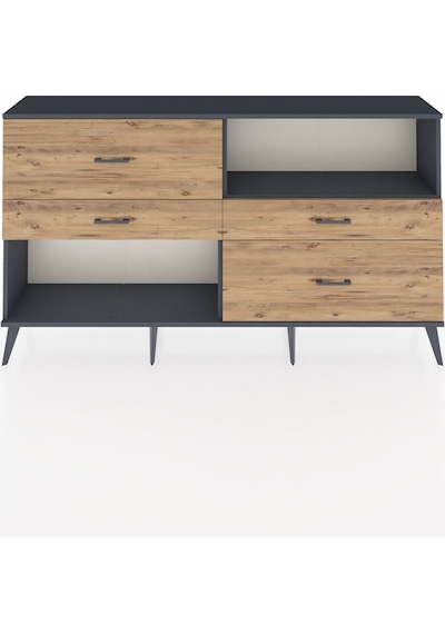 Arges Konsol Tek Raflı 4 Çekmeceli 176x30x99 Antrasit-antrasit/ç Antrasit-antrasit/çam Arges Konsol Tek Raflı 4 Çekmeceli 176x30x99 Antrasit-antrasit/ç Antrasit-antrasit/çam