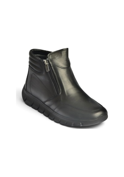 Fox Shoes Z555360803 Siyah Hakiki Deri Comfort Ortopedik Taban Kadın Bot