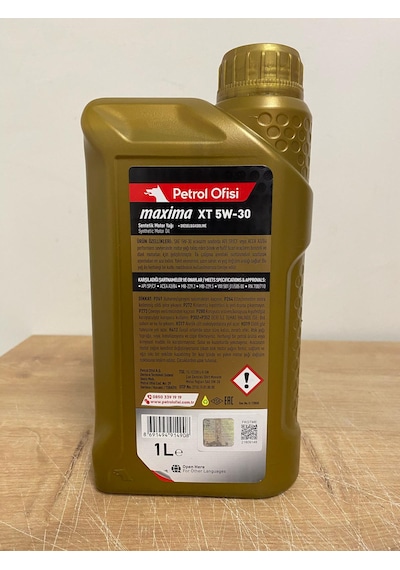 Petrol Ofisi Maxima Xt 5w-30 1litre Sentetik Motor Yağı 1 L