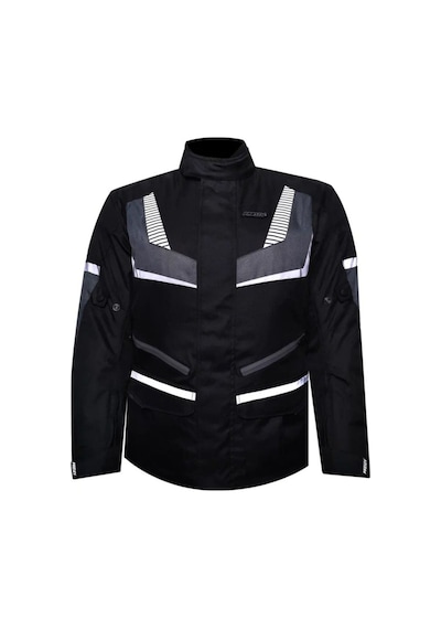 Ebakbak Motosiklet Montu Maxdura Kumaş 4 Mevsim Reflektör Uzun Model Ark01 Grey