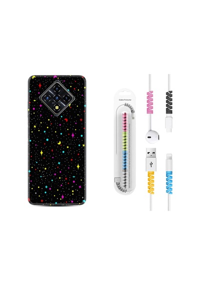 Infinix Zero 8 Kılıf Kablo Koruyuculu Puantiye Ve Ay 1726