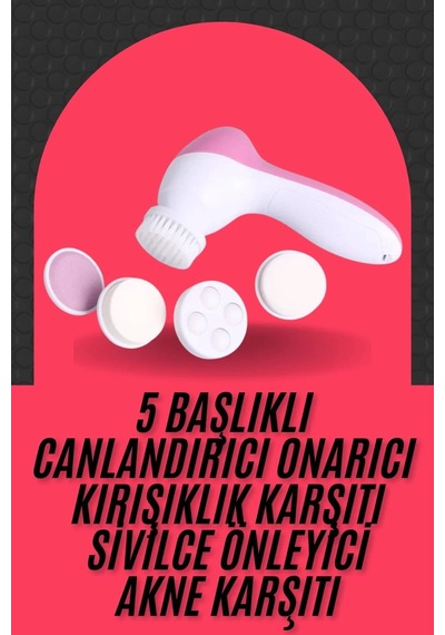 Cilt Temizleme Ve Masaj Aleti 5 Başlıklı Akne Ve Sivilce Önleyici 59813097