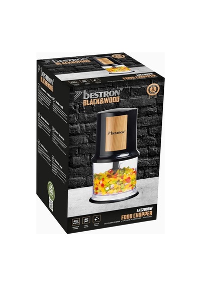 Bestron AKC200BW 500 ML 400 W Ahşap Detaylı Doğrayısı