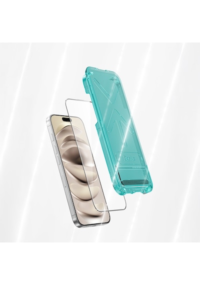 İphone 17 Pro Max Uyumlu Benks Glass Warrior Hd 0.3mm Cam Ekran Koruyucu Uygulama Aparatlı Şeffaf