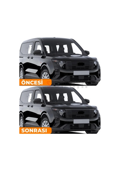 S-dizayn Ford Courier Krom Ön Panjur Üst Çıtası 2023 Üzeri A+ Kalite