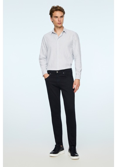 Morven Erkek Lacivert Denim 5 Cep Slim Fit Jean Kot Pantolon 26ms003032200 Lacivert