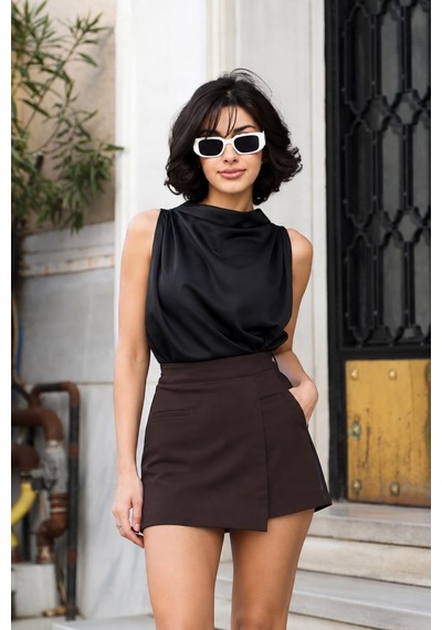 Gigi Wardrobe Vera Şort Etek Ekru Ekru
