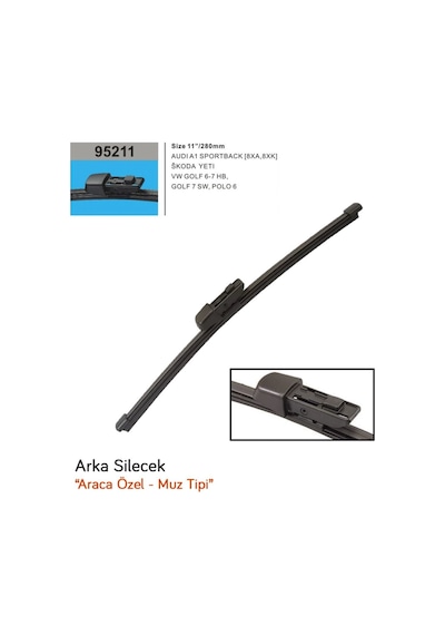Rbw 95211 Volkswagen Golf 6-7 Hb 2008- Arka Muz Silecek
