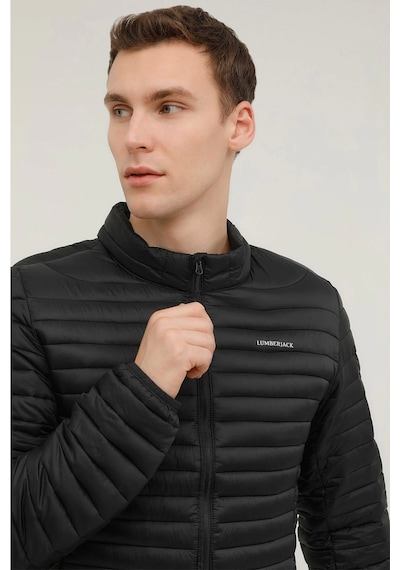 Lumberjack Perry Coat 1sn21 Erkek Mont - Siyah Sıyah Siyah