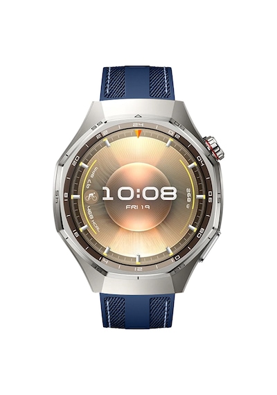 Sneezy Huawei Watch Gt6 Pro 46mm İle Uyumlu Metal Tokalı Dikiş Detaylı Şık Dokuma Silikon Kordon