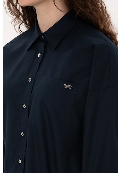 U.s. Polo Assn. Kadın Lacivert Gömlek Desenli 50316377-vr033 Lacivert