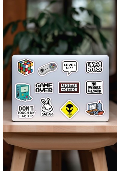 Laptop Notebook Tablet Sticker Seti Model 7
