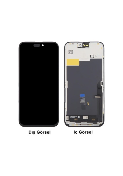 Teknonet Apple Uyumlu iPhone 15 Pro Max Diagnostics Lcd+dokunmatik+çıtalı - Siyah