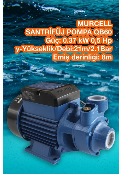 Murcell Santrifüj Pompa Mavi Qb60
