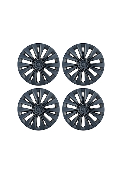 Red Lion Parts Tesla Model Y 2023-2025 Uyumlu 19 İnç Uberturbine Stil Jant Kapağı Seti - Mat Siyah