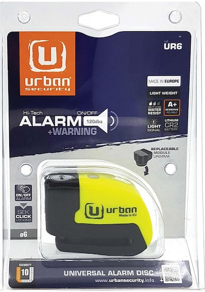 Urban Securıty Ur6 Alarmlı Disk Kilidi 6mm