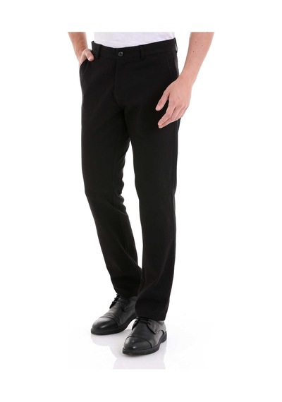 Classics Men Avasar Erkek Siyah Regular Fit Keten Pantolon-7229 Siyah