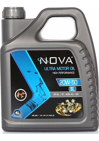 Nova 20W-50 Sl Motor Yağı 4 L Nova 20W-50 Sl Motor Yağı 4 L