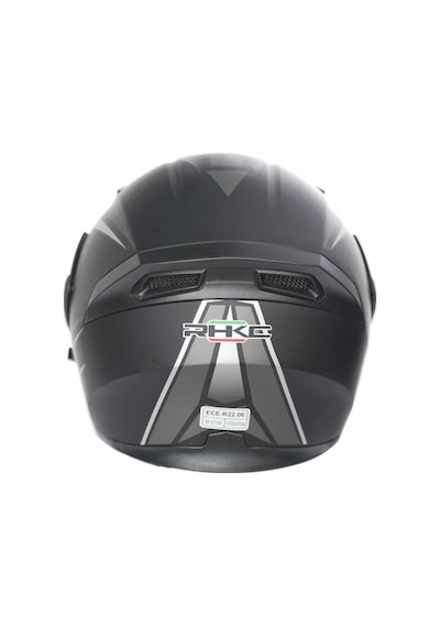 Rhkc 902 Çene Açılır Vizörlü Kask Mat Siyah/gri Renkli