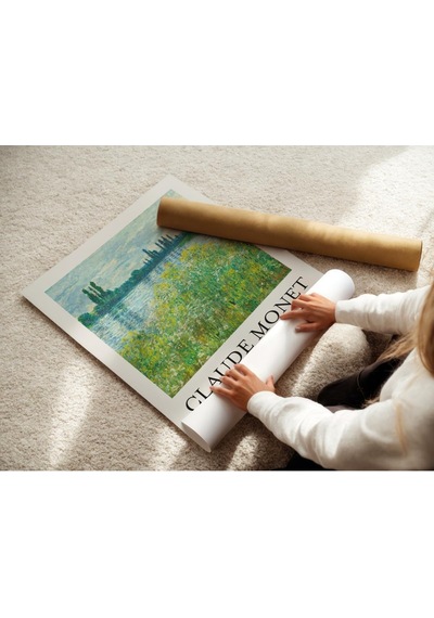 Monet Çerçevesiz Poster, Modern Dekoratif Çerçevesiz Poster, Tablo, Monet-7, 30 X 40