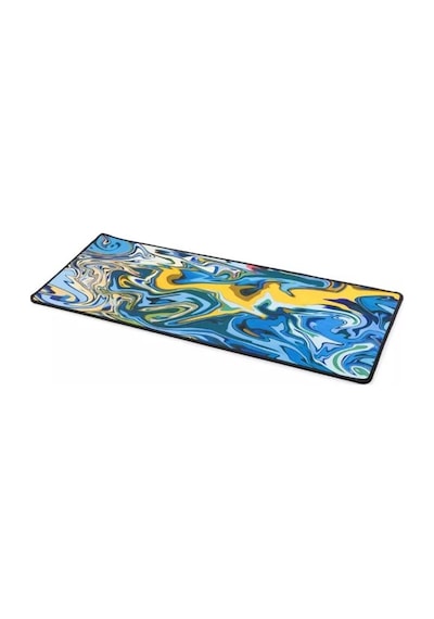 Onezero Zr911 Mouse Pad 300x700mm Tekno Halka Desenli Mavi Sarı