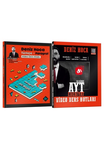 Deniz Hoca Tüm Sınavlar İçin Türkçe ve 59 Günde AYT Edebiyat Video Ders Notları Seti