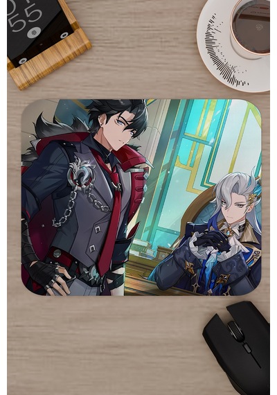 Wriothesley Genshin Impact Anime Gacha V4 - 22x18 Gaming Mouse Pad Fare Altlığı