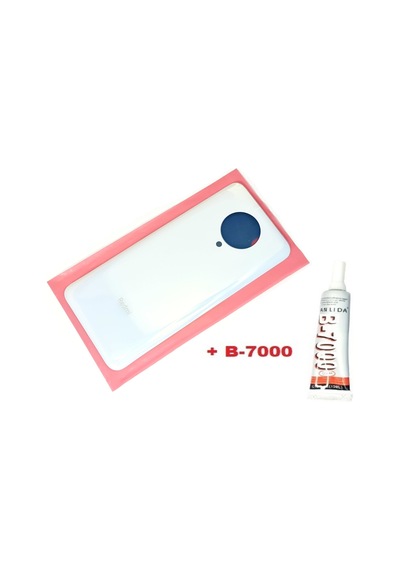 Tkgz Xiaomi Poco F2 Pro Arka Kapak Batarya Pil Kapağı Cam+b-7000 Beyaz