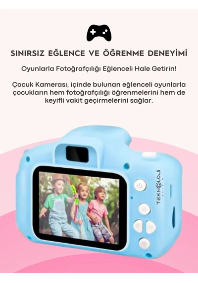 Arell Teknoloji X526 Çocuk Dijital Fotoğraf Makinesi