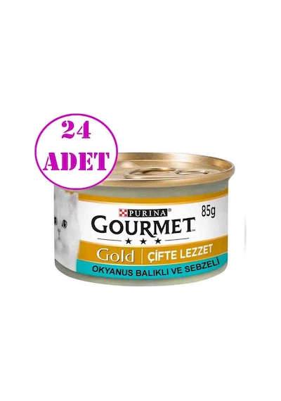 Proplan Gourmet Ispanak Soslu Okyanus Balıklı 24 x 85 G