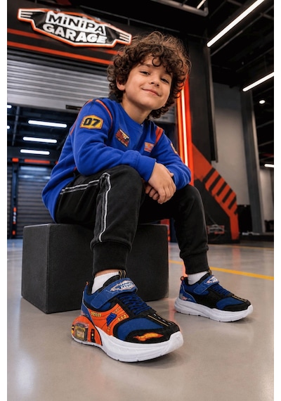 Minipa Garaj Tabanlı, Çift Metal Arabalı, Ortopedik Çocuk Spor Ayakkabı Sax Mavi - Orange Minipa Garaj Tabanlı, Çift Metal Arabalı, Ortopedik Çocuk Spor Ayakkabı Sax Mavi - Orange