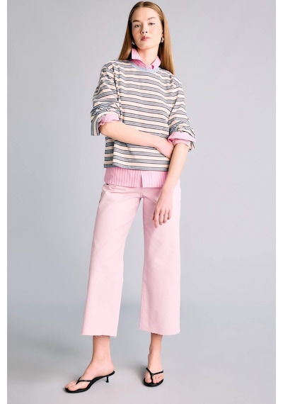 Defacto Culotte Yüksek Bel Gabardin Pantolon C7535ax26smpn47 Pembe-pn47
