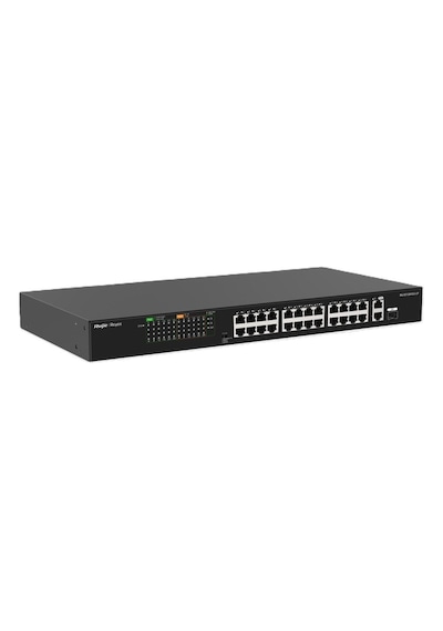 Ruijie-reyee Rg-es126fgs-lp 24 Port Poe+ 10-100 Mbps + 2 Port 10-100-1000 Mbps Uplink + 1 Port Sfp