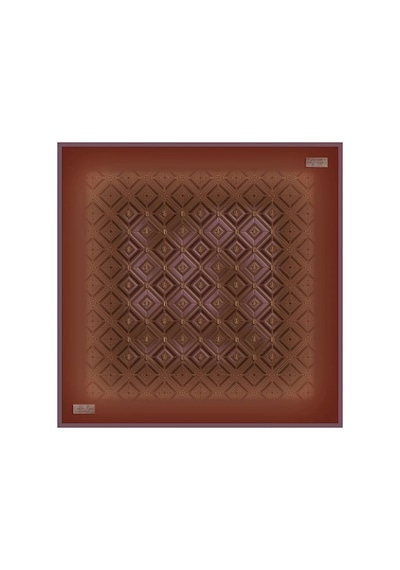 La Boutique Yaz Serinliği Güz Eşarp - 90 X 90 -2653asm-03 Kiremit
