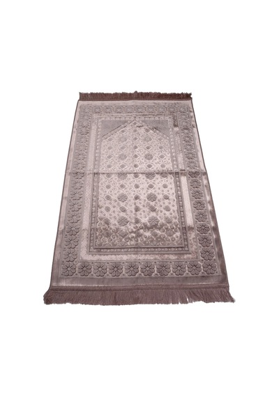 Kadife Seccade 120x70 + Tesbih + Zikirmatik + Ayraç + Hafız Boy Kuran  Seti Pembe