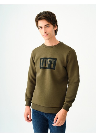 Erkek Sweat S-shırt Khakı