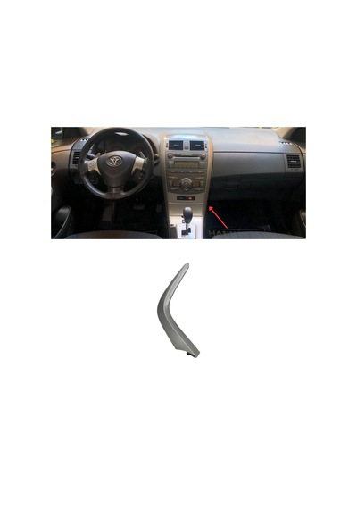 Toyota Corolla Ön Torpido Çıta Alt Sağ Gri 2007-2012